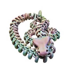 3D Printed Articulated Rattlesnake Skelrton